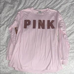 PINK long sleeve w/ sequence